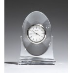 JOSEF INWALD Baccarat crystal table clock, “Tranquillity” model - France, 20th century