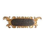 Gilded wooden funerary stele - Central Italy, 18th century