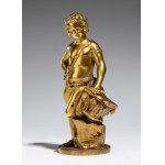 Gilded bronze statue of a cherub - 18th century