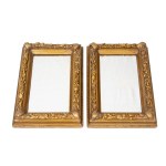 Pair of small mirrors - Italy, 20th century