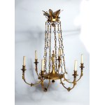 Gilded bronze Empire-style chandelier - France, 19th century