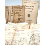 A set of 11 maps from World War II and the 1950s [Poland, Finland and Scandinavia, France, Germany]