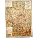 A Pocket Map of the Silesian Voivodeship—compiled by Franciszek Popiołek—Published by the Ostoja Trading Company in Cieszyn - Cieszyn, 1922 [Sucha, Żywiec, Bielsko, Bytom, Gliwice, Tarnowskie Góry, Częstochowa]