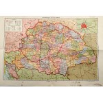 Political Map of Hungary from 1939 - Magyarország politikai térképe [ Hungary, Budapest ]-