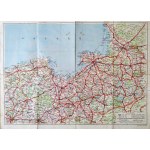 A German automotive map of Pomerania from World War II—the Gdańsk and Masuria regions [Gdańsk, Masuria]
