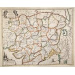 The Great Mongol Empire - Map, - color copperplate engraving by Fryderyk de Vit, Amsterdam, ca. 1721
