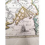 The Great Mongol Empire - Map, - color copperplate engraving by Fryderyk de Vit, Amsterdam, ca. 1721