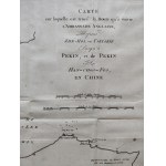 China. Map of the route taken by Lord Macartney’s British embassy from Jehol through Beijing to Hangzhou; Paris, ca. 1800.