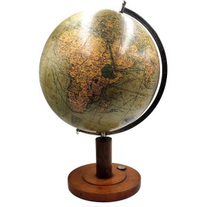 A globe by Columbus-Erdglobus with a compass from the 1940s (height: 55 cm), [Art Deco]