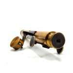 An antique brass telescope from the turn of the 19th and 20th centuries