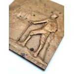 Arnold Hartig (1878–1972) Bronze plaque—Tourist / GROSSGLOCKNER, Vienna, early 20th century