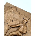 Arnold Hartig (1878–1972) Bronze plaque—Tourist / GROSSGLOCKNER, Vienna, early 20th century