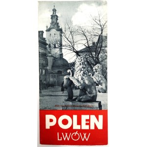 Lwów - Polen - Liga Popierania Turystyki, folder turystyczny, Warszawa 1938 [ Kresy ]