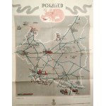 Poland - Tourist Guide, Map of Poland designed by I. Kuczborska and T. Lipski, Published by Polskie Koleje Państwowe, Kraków 1937