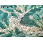 Edward Moskała - Krynica - Tourist Brochure with Map - Kraków 1972 [ Map of Krynica ]