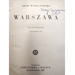 Adam Moraczewski - Warsaw with 138 Illustrations, Warsaw 1939 [ Map, Varsaviana ]