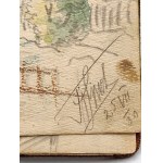 Franciszek Siwek (1858–1933), Sketchbook from the Second Polish Republic [Mountain Hut on Stożek, Równica, Wisła, Ustroń, Cieszyn, stamp]