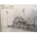 Franciszek Siwek (1858–1933), Sketchbook from the Second Polish Republic [Mountain Hut on Stożek, Równica, Wisła, Ustroń, Cieszyn, stamp]