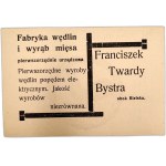 Advertising Prints - M. Hahn, Bielsko (chocolate, alcohol) / Franciszek Twardy, Bystra (cold cuts, meat), Second Polish Republic era