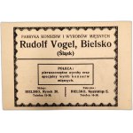 Advertising Prints - Jan Prochaska, Bielsko (Sports Center) / Rudolf Vogel, Bielsko (Meat Canning Factory), Second Polish Republic period