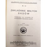 Szymon Konarski - Establishing Small Orchards - Warsaw 1934 [fruit growing]