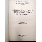 Taubenschlag, R., Kozubski, W. — History and Institutions of Roman Private Law, Kraków / Warsaw 1938 [Roman law]
