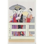 Kitagawa Utamaro (1753–1806), On the Ryōgoku Bridge, Part 1, published by Yamada Shoin, Tokyo, Japan, Showa period, 1969.