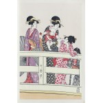 Kitagawa Utamaro (1753–1806), On the Ryōgoku Bridge, Part 2, published by Yamada Shoin, Tokyo, Japan, Showa period, 1969.