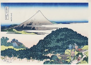 Katsushika Hokusai (1760-1849), Sosna w Aoyama, z serii: Trzydzieści sześć widoków góry Fuji, wyd. Bijutsusha, pod nadzorem Muzeum Narodowego w Tokio, Japonia, okres Showa po 1960 r.