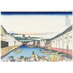 Katsushika Hokusai (1760–1849), Nihon Bridge in Edo, from the series: Thirty-Six Views of Mount Fuji, published by Bijutsusha, under the supervision of the National Museum of Tokyo, Japan, Showa period, after 1960.