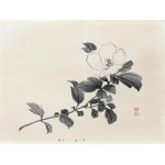 Kawabata Gyokusho (1842–1913), Chinese Rose, from the series: One Hundred Motifs for Learning Painting, published by Yoshikawa Hanshichi, Tokyo, Japan, 1898.