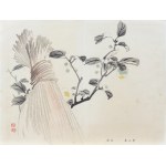 Kawabata Gyokusho (1842–1913), Tea Bush, from the series: One Hundred Motifs for Learning Painting, published by Yoshikawa Hanshichi, Tokyo, Japan, 1898.