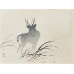 Kawabata Gyokusho (1842–1913), *Wild Deer*, from the series *One Hundred Motifs for Learning Painting*, published by Yoshikawa Hanshichi, Tokyo, Japan, 1898.
