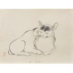 Kawabata Gyokusho (1842–1913), *Cat*, from the series *One Hundred Motifs for Learning Painting*, published by Yoshikawa Hanshichi, Tokyo, Japan, 1898.