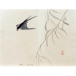 Kawabata Gyokusho (1842–1913), *The Swallow and the Willow*, from the series *One Hundred Motifs for Learning Painting*, published by Yoshikawa Hanshichi, Tokyo, Japan, 1898.
