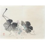 Kawabata Gyokusho (1842–1913), *Grapes*, from the series *One Hundred Motifs for Learning Painting*, published by Yoshikawa Hanshichi, Tokyo, Japan, 1898.