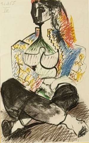 Pablo Picasso (1881-1973), Odaliska II, z cyklu „Carnet de la Californie”, 1959