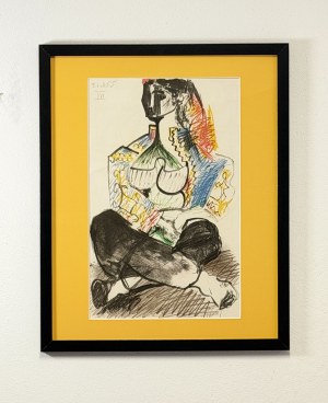 Pablo Picasso (1881-1973), Odaliska II, z cyklu „Carnet de la Californie”, 1959