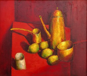 Gennadiy Tishchenko, Martwa natura w purpurze, 2006