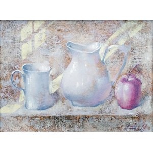 Alexander Dobrodiy (b. 1960), Still Life with an Apple, 2014