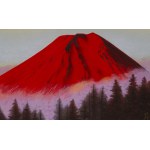 Nobuyuki Shimizu (b. 1950), Red Mount Fuji