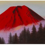 Nobuyuki Shimizu (b. 1950), Red Mount Fuji