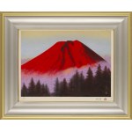 Nobuyuki Shimizu (b. 1950), Red Mount Fuji