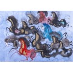 Józef Wilkoń, A Mad Herd in Blues, 2022