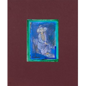 Eugeniusz TUKAN-WOLSKI (1928–2014), Portrét dámy sediacej v kresle