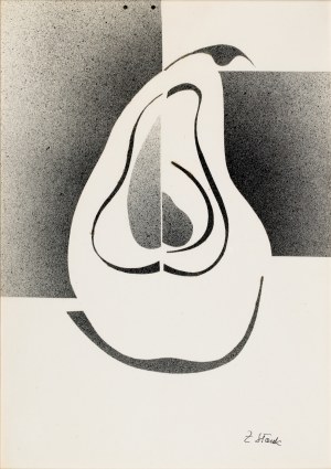 Zdzisław STANEK (1925-1996), Kompozycja z gruszką (Światłoformy), lata 70 XX w.