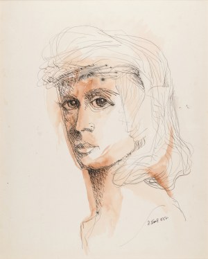 Zdzisław STANEK (1925-1996), Głowa kobiety, 1955