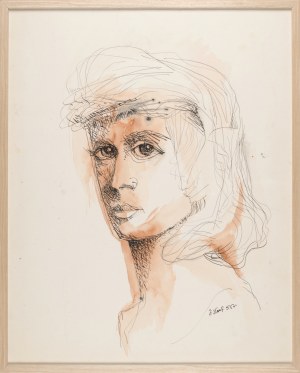 Zdzisław STANEK (1925-1996), Głowa kobiety, 1955
