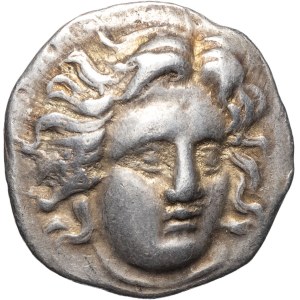 Carie, Rhodes. Didrachma ND (316–305 B.C.), Rhodes.