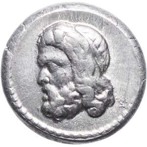 Reproduction of a coin from Lesbos in Mytilene, by Becker, modern minting (before 1914), Berlin (Bode Museum).